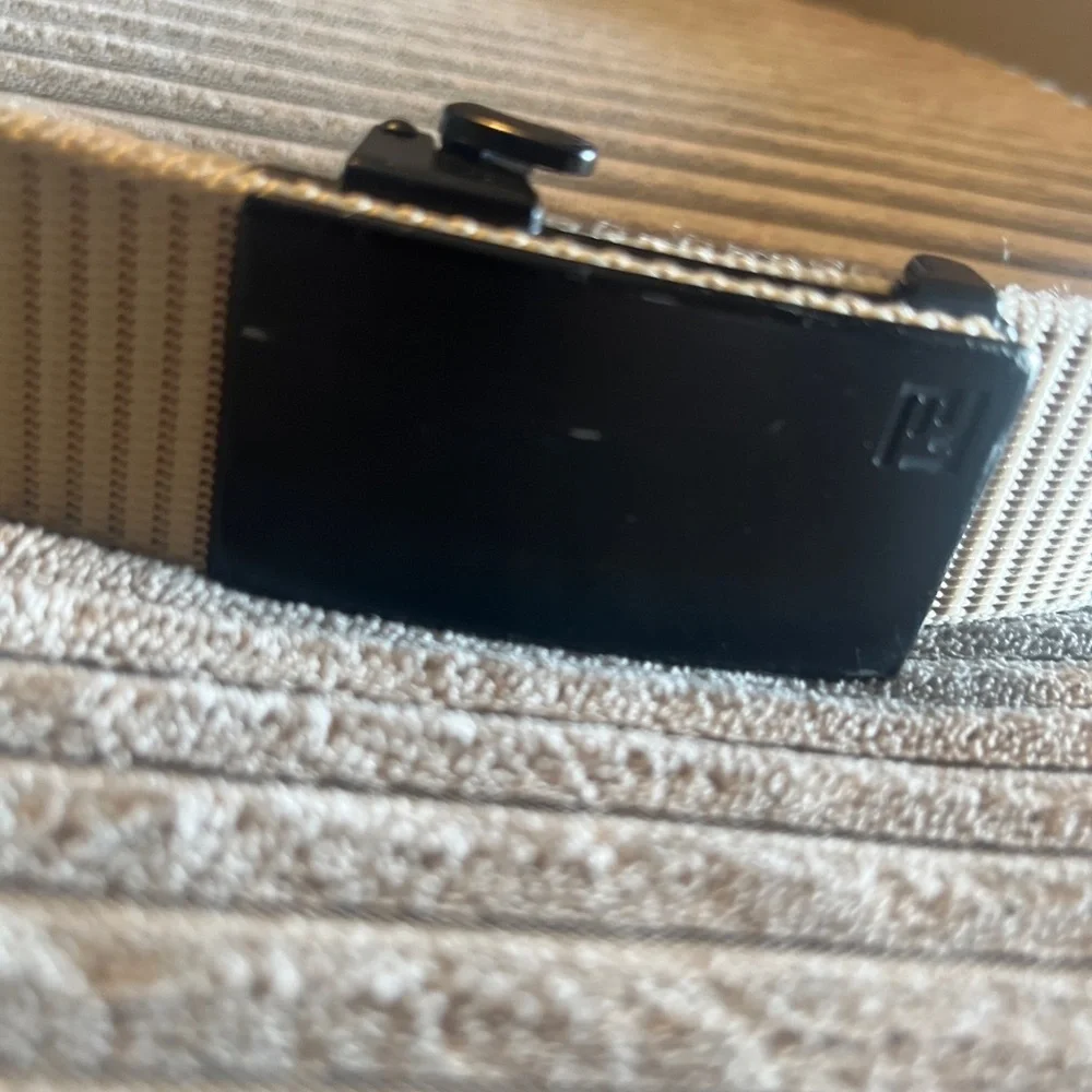 FAIRWIN Men's Ratchet Belt Nylon Web Belt for Golf Tactical Beige Casual, Adj - Picture 4 of 4